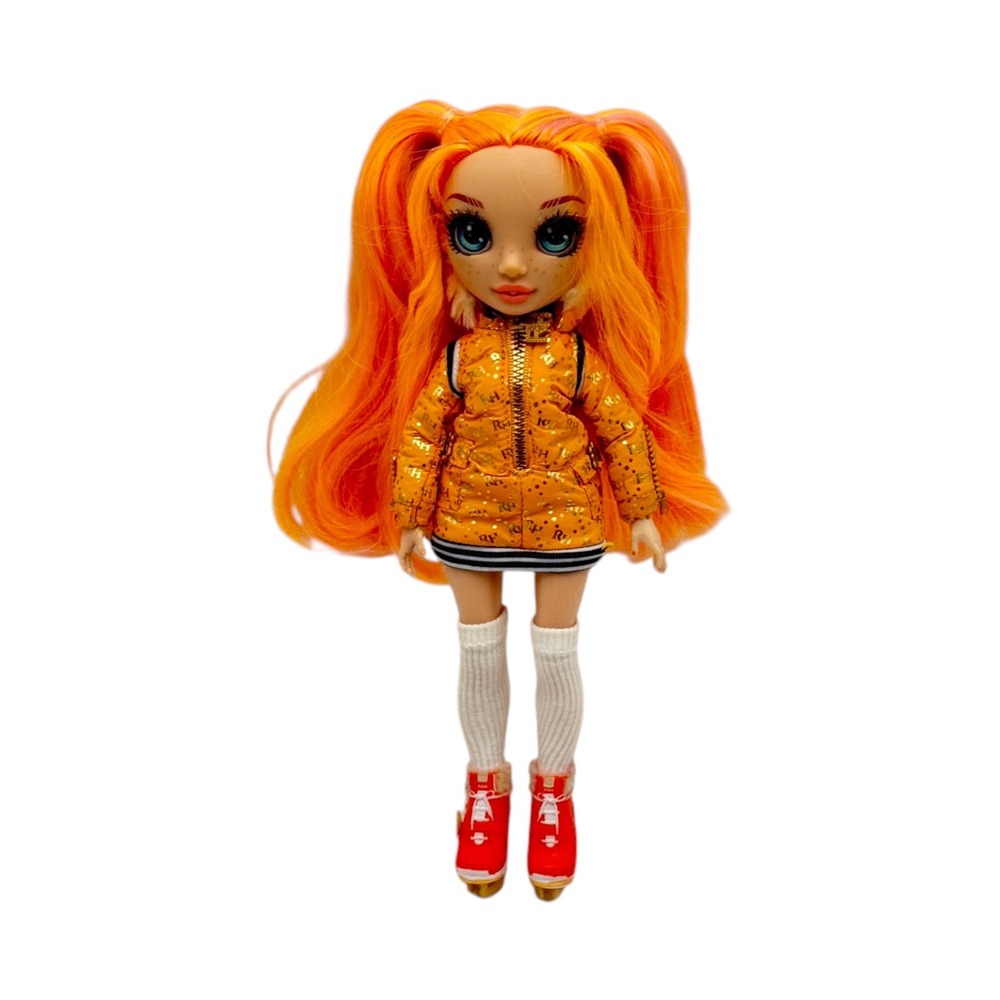 Rainbow High Winter Break Poppy Rowan Doll Series 1 Skate Orange 2019 Collect